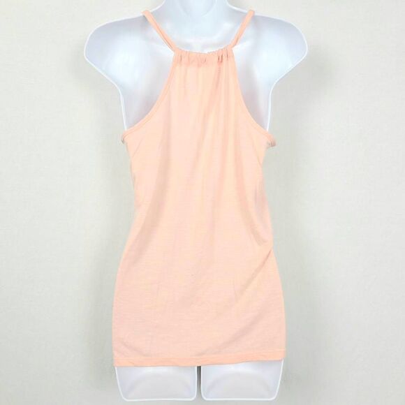 Vanity Lace Front Halter Tank Top Blush Pink S - Picture 4 of 7